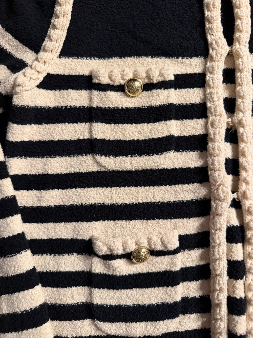 J. CREW Odette Sweater Lady Jacket in Striped Bouclé - Picture 3 of 8